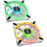 Фото #1 товара Corsair iCUE QL140 RGB PWM Lüfter 2er Pack inkl. RGB-Controller - 140mm, weiß