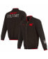 ფოტო #1 პროდუქტის Men's Black Miami Heat 2023/24 City Edition Nylon Full-Zip Bomber Jacket