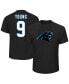 Men's Bryce Young Black Carolina Panthers Big and Tall Player Name and Number T-shirt