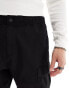 Hollister 7inch parachute cotton nylon cargo shorts in black Черный, XS - фото #5