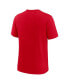 Фото #4 товара Men's Scarlet Distressed San Francisco 49ers Playback Logo Tri-Blend T-shirt
