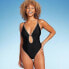 Фото #2 товара Women's Plunge Bead Detail Extra High Leg One Piece Swimsuit - Shade & Shore