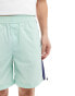 Фото #5 товара ASOS DESIGN nylon short in mint and navy side panels