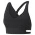 Фото #1 товара Puma Mid Impact Fashion Luxe Training Bra Womens Black Casual 52220501