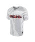 Фото #3 товара Men's White, Navy Virginia Cavaliers Pinstripe Replica Full-Button Baseball Jersey