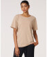 ფოტო #1 პროდუქტის Women's Rebody Essentials Over d Short Sleeve Top For Women