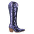 Фото #1 товара Dingo Dance Hall Queen Sequin Snip Toe Cowboy Womens Purple Casual Boots DI182-