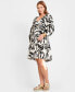 ფოტო #4 პროდუქტის Women's Maternity Boho Tunic Dress