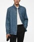 Фото #1 товара Men's Quilted Denim Overshirt