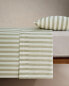 Striped cotton linen duvet cover