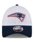 Фото #3 товара Men's White/Navy New England Patriots 2024 NFL Training Camp 9FORTY Adjustable Hat