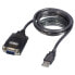 Фото #1 товара Конвертер USB RS232 Lindy с удержанием COM-порта - черный - 1,1 м - USB Type-A - DB-9 - Male - Male