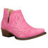 Фото #2 товара Roper Ava Embroidery Snip Toe Cowboy Booties Womens Pink Casual Boots 09-021-156