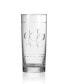 Fleur De Lis Cooler Highball 15Oz - Set Of 4 Glasses