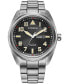 ფოტო #1 პროდუქტის Eco-Drive Men's Garrison Stainless Steel Bracelet Watch 42mm