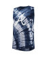 Фото #3 товара Women's Navy Atlanta Braves Money Ball Tie-Dye Tank Top