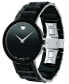 ფოტო #2 პროდუქტის Men's Swiss Sapphire Black PVD Stainless Steel Bracelet Watch 39mm