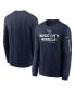 Фото #4 товара Men's Navy Tennessee Titans Team Slogan Long Sleeve T-shirt