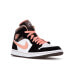 Фото #4 товара Кроссовки Nike Air Jordan 1 Mid Peach Mocha (Черно-белый)