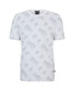 Фото #3 товара Men's Monogram-Jacquard T-shirt