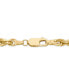 ფოტო #5 პროდუქტის Solid Glitter Rope Chain 24" Necklace (4-1/2mm) in 10k Gold