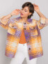 Фото #5 товара Женская теплая рубашка casual из твида с накладными карманами в клетку Factory Price