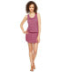 Фото #1 товара Splendid Sleeveless Racerback Cover Up Slip Dress Striped Pink Size L