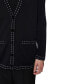 Фото #4 товара Karl Lagerfeld Women's Contrast-Stitch Button-Up Cardigan