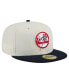 Фото #2 товара Men's White New York Yankees Top Hat Chrome 59Fifty Fitted Hat