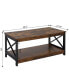 39.5" Medium-Density Fiberboard Oxford Coffee Table with Shelf