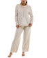 ფოტო #8 პროდუქტის Women's 2-Pc. Velour Hoodie Pajamas Set