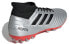 Футбольные бутсы Adidas Predator 19.3 AG в серебряном и черном цветах 40 - фото #5