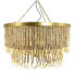 Ceiling Light 80 x 80 x 42 cm Natural Metal Wood