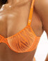 Calvin Klein CK 96 unlined demi bra in orange animal lace