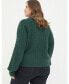 Фото #2 товара Plus Size Chloe Cable Cardigan