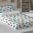 Комплект постельного белья на молнии с одеялом Haciendo el Indio Cars (105 кровать) (105 x 190 cm)