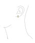 ფოტო #2 პროდუქტის Two Tone Greek Key Cutout Huggie Hoop Earrings For Women Cubic Zirconia CZ Gold Plated Sterling Silver