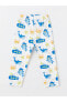 Polo Yaka Kısa Kollu Baskılı Erkek Bebek Pijama Takımı