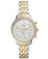 ფოტო #1 პროდუქტის Women's Neutra Two-Tone Stainless Steel Bracelet Watch, 36mm