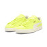 Фото #5 товара Puma Suede Neon 39869402 Womens Green Suede Lifestyle Sneakers Shoes