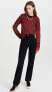 Фото #4 товара Victoria Beckham 289216 Women's Contrast Elbow Patch Sweater, Bright Red/Navy, S