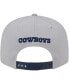 Men's Gray, Navy Dallas Cowboys Band 9FIFTY Snapback Hat