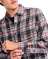 Фото #3 товара Men's Long Sleeve Button-Front Twill Plaid Shirt