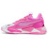 Puma RsZ Bca Striped Logo Lace Up Womens Pink Sneakers Casual Shoes 38515001
