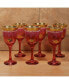 Фото #3 товара Red Goblets Set of 6