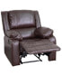 Recliner With Bustle Back And Padded Arms