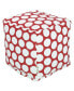 Large Polka Dot Ottoman Pouf Cube 17" x 17"