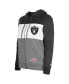 ფოტო #3 პროდუქტის Women's Black Las Vegas Raiders Color-Block Full-Zip Hoodie