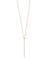 Фото #1 товара EFFY Collection pavé Rose by EFFY® Diamond Vertical Bar Pendant Necklace (1/8 ct. t.w.) in 14k Rose, Yellow, and White Gold