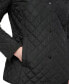 ფოტო #4 პროდუქტის Womens Collared Quilted Coat